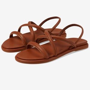 OluKai Tiare Strappy Leather Sandals in Fox Brown, NWT, Women's Size 8